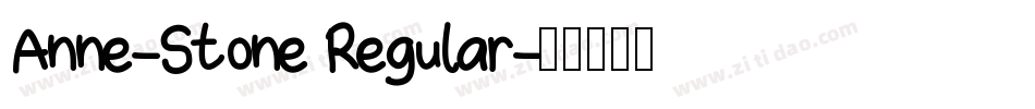 Anne-Stone Regular字体转换
